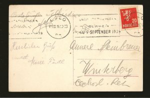 Norway Oslo Slottet Postmarked 1928 Eneret Mittet & Co Real Photo Postcard