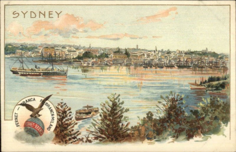 Sydney Australia - Fernet Branca Fernet-Branca Milano c1900 Postcard