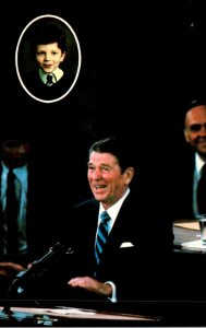 President Ronald Reagan Delivering Second Address Before Congress