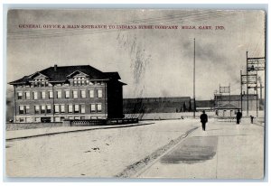 c1910s General Officer Main Entrance To Indiana Steel Co. Mills Gary IN Postcard