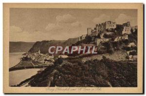 Postcard Old Burg Rheinfels St Goar und has Rh