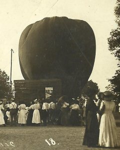 Vian OKLAHOMA RPPC 1911 BALLOON LAUNCH Ascension 2 BALLOONS! nr Muskogee Salisaw