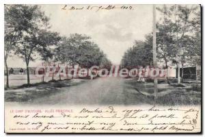 Postcard Old Camp On Auvours Allee Main