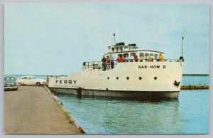 Bayfield-Madeline Island Minnesota~Ferry Boat Gar How II~Vintage Postcard