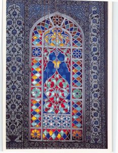 Postcard Motived Window The Blue Mosque Istanbul Turkey