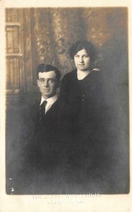 RPPC Broadway Studio Portrait - Lincoln, Illinois ca 1910s Vintage Postcard