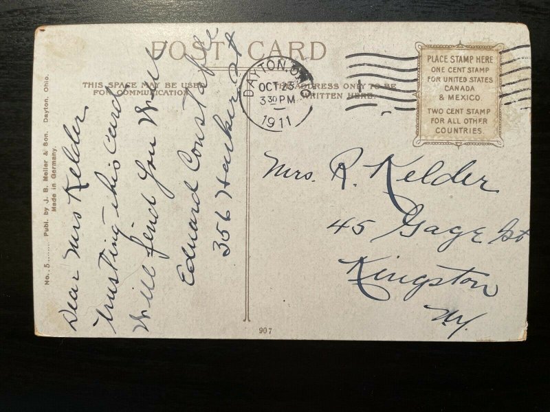 Vintage Postcard 1911 Vista NCR (National Cash Register) Dayton Ohio (OH)