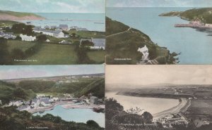 Fishguard Bay Wales 4x Antique Welsh Postcard s