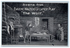 c1905 Scene From Eugene Walters Greatest Play The Wolf Lyric Theatre Postcard