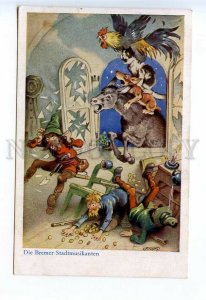 523909 BAUMGARTEN Fairy Tale GRIMM Musicians Bremen DONKEY dog CAT rooster