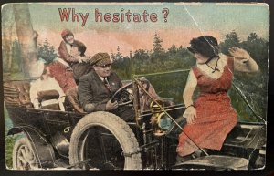 Vintage Victorian Postcard 1915 Why Hesitate?