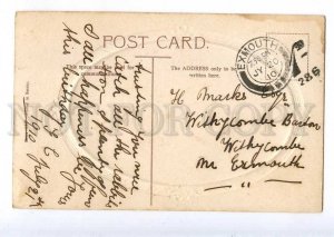 234998 BIRTHDAY Wishes COW Landscape Vintage Embossed PC