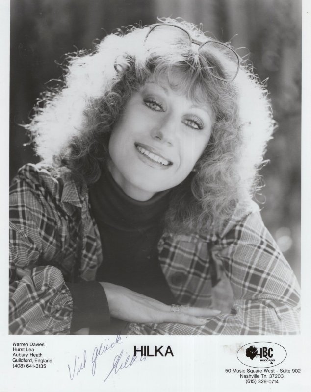 Hilka German American Country & Western Singer 10x8 Hand Signed Photo