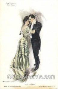 Artist Signed Howard Chandler Christy, The Dance Unused yellowing stain on bo...