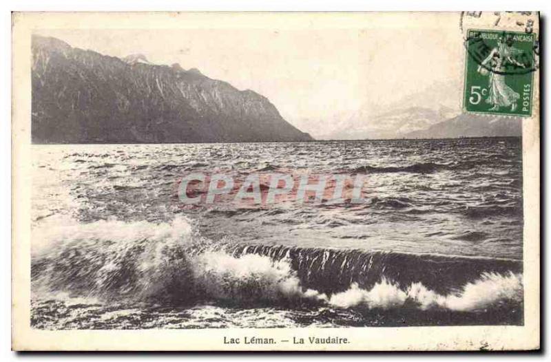 Old Postcard Lac Leman The Vaudaire