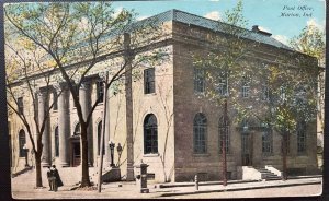 Vintage Postcard 1910 Post Office (Federal Building), Marion, Indiana (IN)