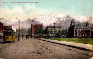 Utah Ogden Trolley On 25th Street