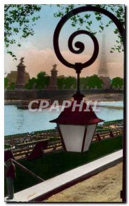 Postcard Old Paris Pont Alexandre III and the Eiffel Tower