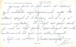 BR51018 Oudja entree du parc municipal Morocco