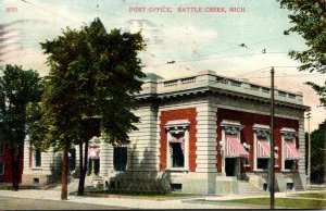 Massachusetts Battle Creek Post Office 1909