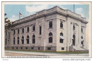 Exterior,  U.S. Custom House and Post Office,  Newport News,  Virginia,  00-10s