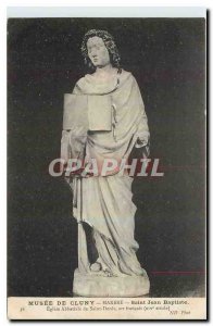 Old Postcard Musee Cluny Marble St. John the Baptist