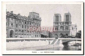 Paris Old Postcard the Prefecture