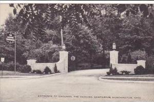 Ohio Worthington Entrance To The Grounds The Harding Sanitarium-Artvue