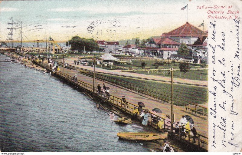 Scene at Ontario Beach ,  ROCHESTER , New York ; PU-1906