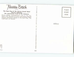 Unused Pre-1980 HOTEL RESTAURANT Nassau Bahamas F6156