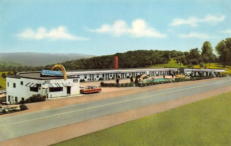 St. Clairsville Ohio 1960s Postcard Floridian Motel 