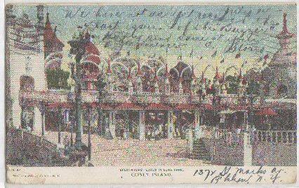 Spectators Boxes Luna Park Coney Island NYC NY 1906