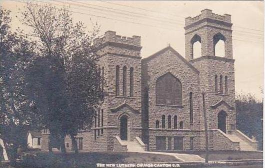 South Dakota Canton New Lutheran Church Real Photo Real Photo