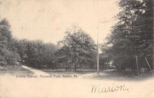 Butler Pennsylvania Alameda Park Lovers Retreat Antique Postcard K82713