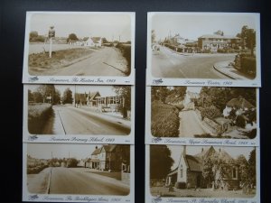 Hampshire 6 x SWANMORE Reproduction Postcard c1969 by Frith