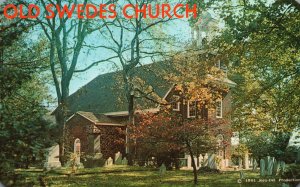 Vintage Postcard Old Swedes Church Wilmington Delaware