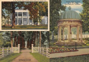 Tennessee~TN  THE HERMITAGE & ENTRANCE & ANDREW JACKSON TOMB  *3* Postcards