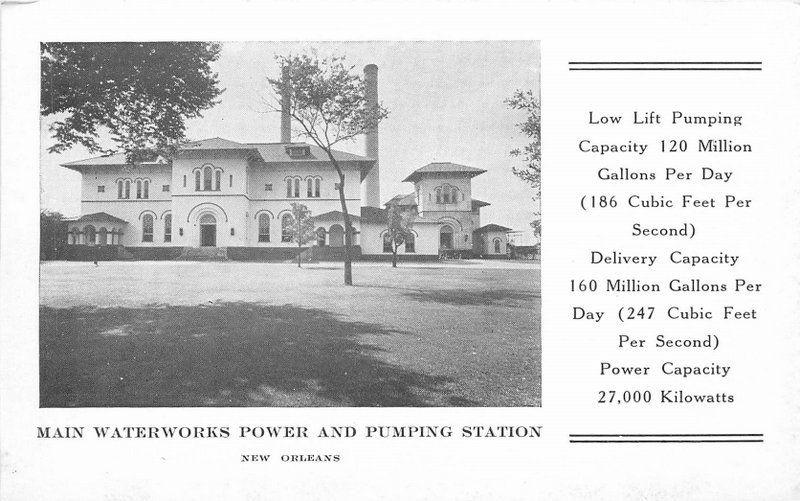 1920s Main Waterworks Power Pumping Station New Orleans Louisiana 1333