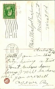 Vtg Tarjeta Postal 1912 Artista Firmado Harrison Fisher En Trébol