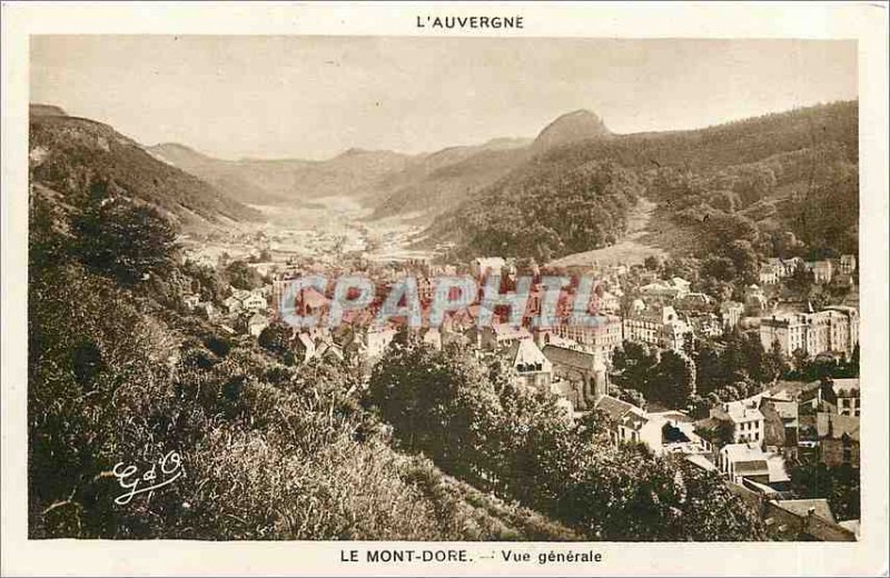 Old Postcard Auvergne Mont Dore General view