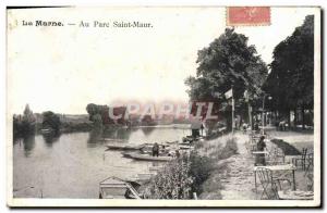 Old Postcard Marne Au Parc Saint Maur