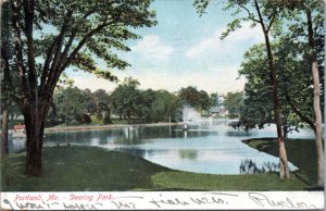 Postcard ME Portland - Deering Park