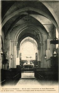 CPA Villeneuve-sur-Verberie - Eglise - Interieur (1032743)