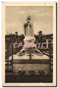 Postcard Old high Monument to the Cemetery of the Carmelites of Lisieux at th...