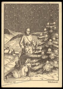 3rd Reich Germany 1939 Art Reg 231 Weihnacht Christmas Card FELDPOST Cove 100589