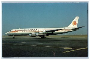 c1960's Sun King Scheme National McDonnell Douglas DC-8-32 Airplane Postcard 