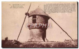 Old Postcard Guerande Le Moulin Du Diable near the & # 39etang of creamer