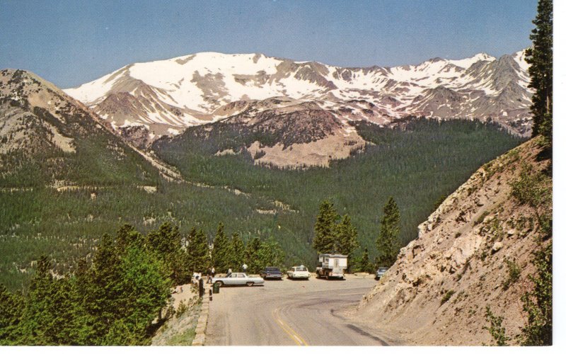 US    PC3975 PARKING AREA TRAIL RIDGE, RED MOUNTAIN, COLORADO