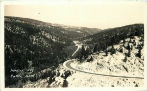Butte Montana Harding Way 1940s RPPC Photo Postcard 21-3449