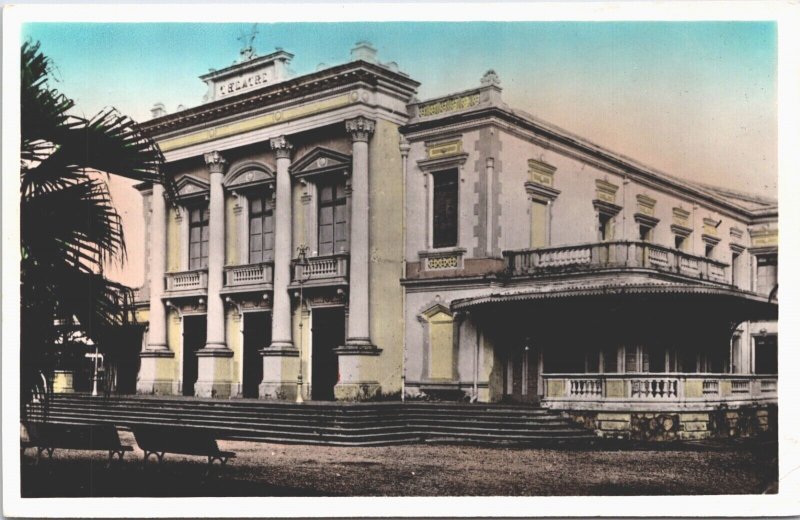 Vietnam Haiphong Municipal Theater Cochinchina RPPC 02.75